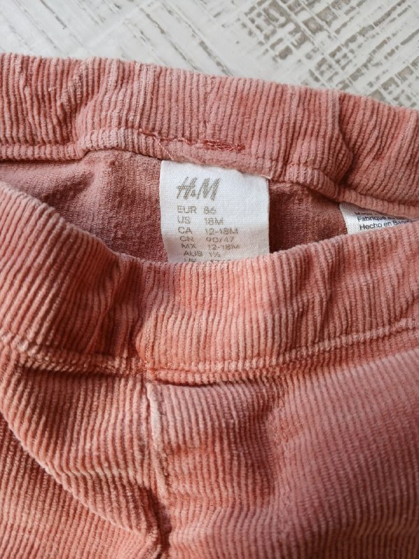 Вельветовый костюм H&M 80-86 размер 4