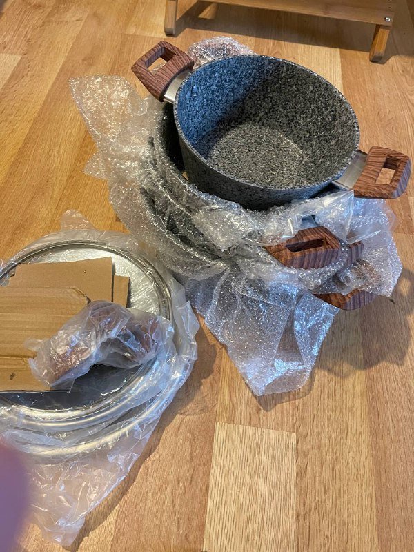 Набор кастрюль с крышками гранит 20см, 22см, 24см, 28см 2