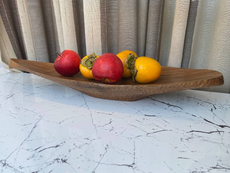 Точеное блюдо из грецкого ореха 4