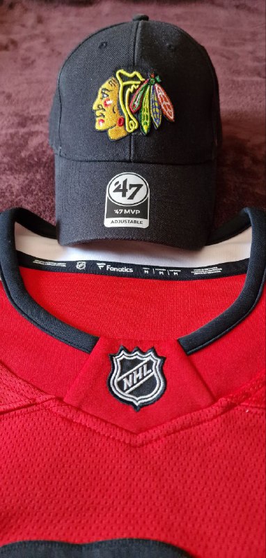 Мужская футболка болельщика NHL Chicago Blackhawks, бейсболка 2