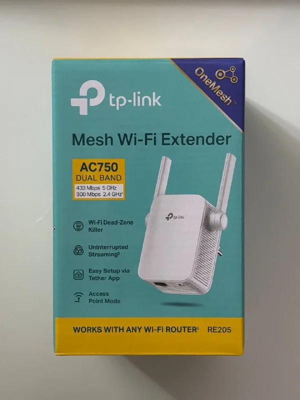 TP-Link RE205 AC750 WiFi усилитель 1