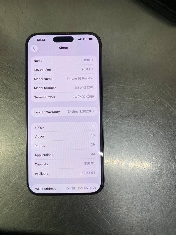iphone 16 pro max 256gb 2
