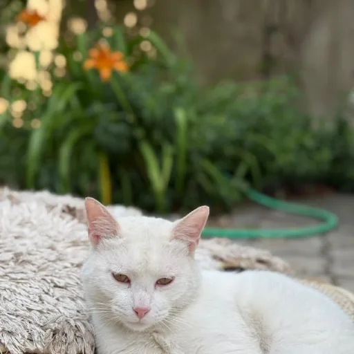 Белый кот