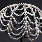 Pearl forehead chain, pearl necklace 1