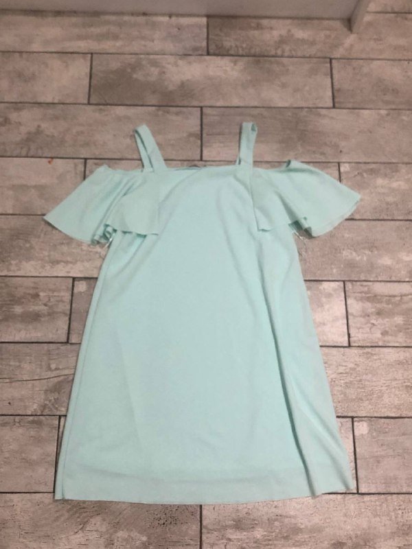 Бирюзовое платье размер s, Голубое платье с цитрусами размер l