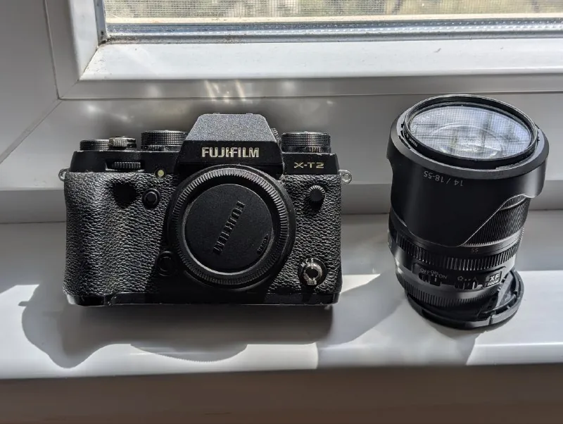 Fujifilm X-T2 камера и объектив Fujinon 18-55mm 1