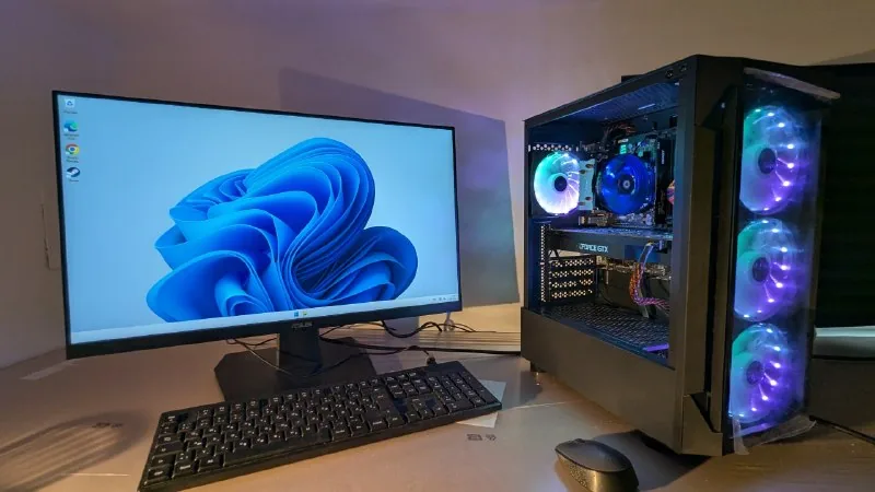 ПК i7-7700 с GTX 1070, монитором, клавиатурой и мышью 1
