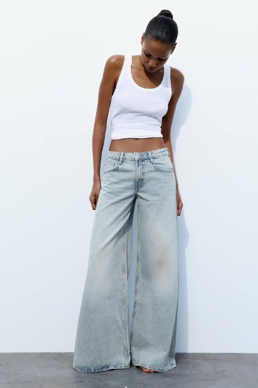 Широкие джинсы ZARA