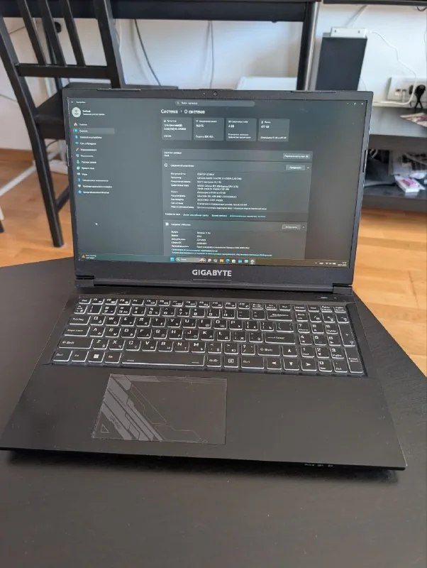 Ноутбук Gigabyte i5 12th, 16GB, RTX 3050, SSD 500GB 1