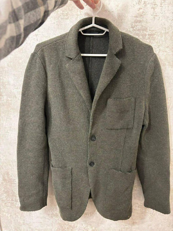 Пиджак Sisley зеленый шерстяной 48/S