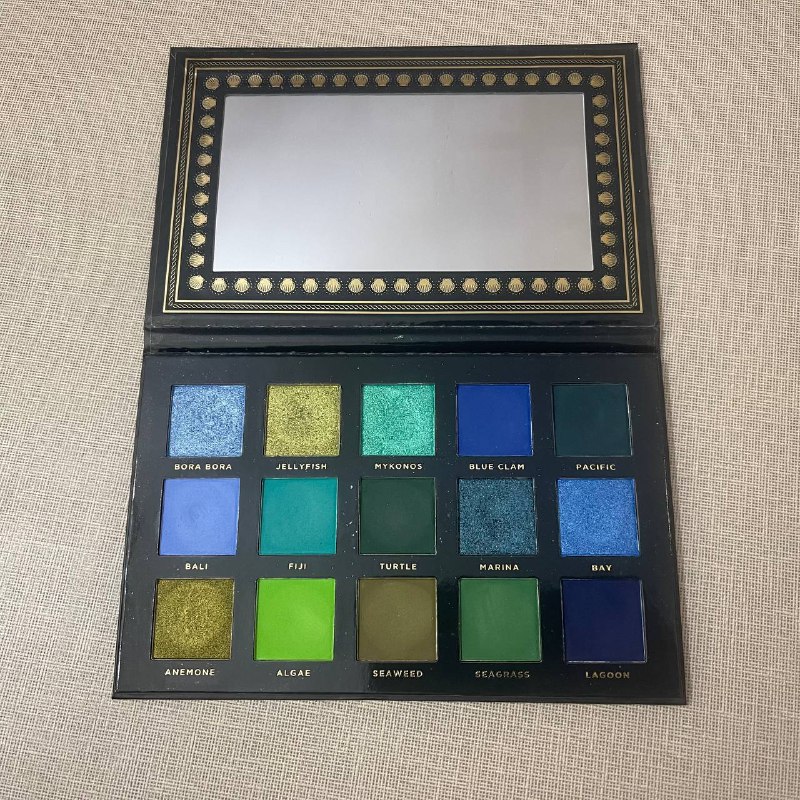 Палетки теней Oden's, ColourPop, Kaleidos, Ace Beaute, пудра, хайлайтер 6