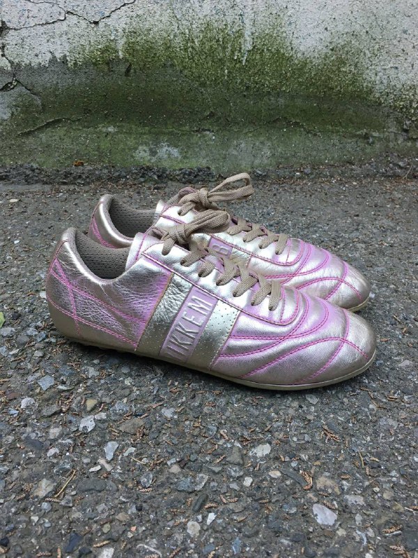 Bikkembergs Metallic Pink Sneakers 26 cm