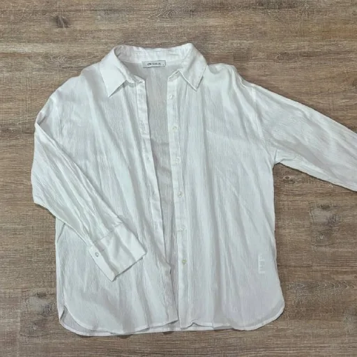 Классическая белая рубашка, свитер ZARA, полупрозрачная накидка