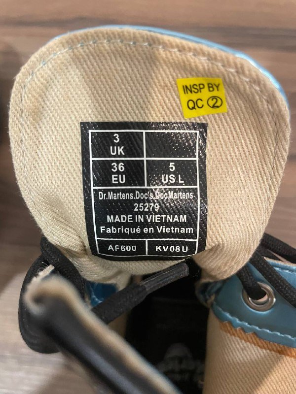 Ботинки Dr.Martens розовые и синие 4