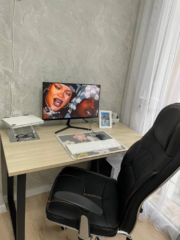 Огромные стол компьютерный 80х160 черный 6