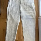 Мужские льняные брюки Massimo Dutti, хаки 1