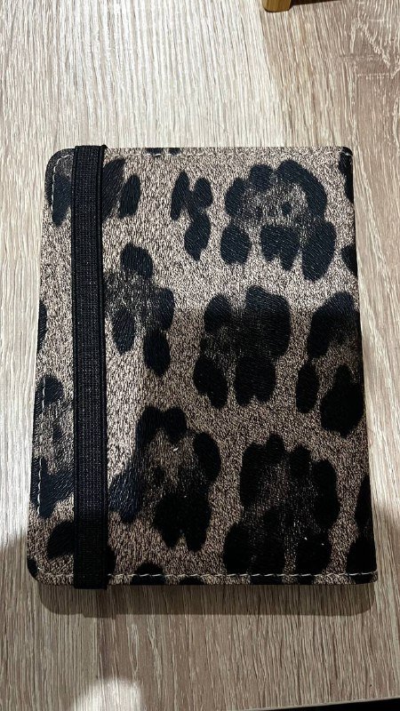 Обложка для паспорта с леопардовым принтом 2
