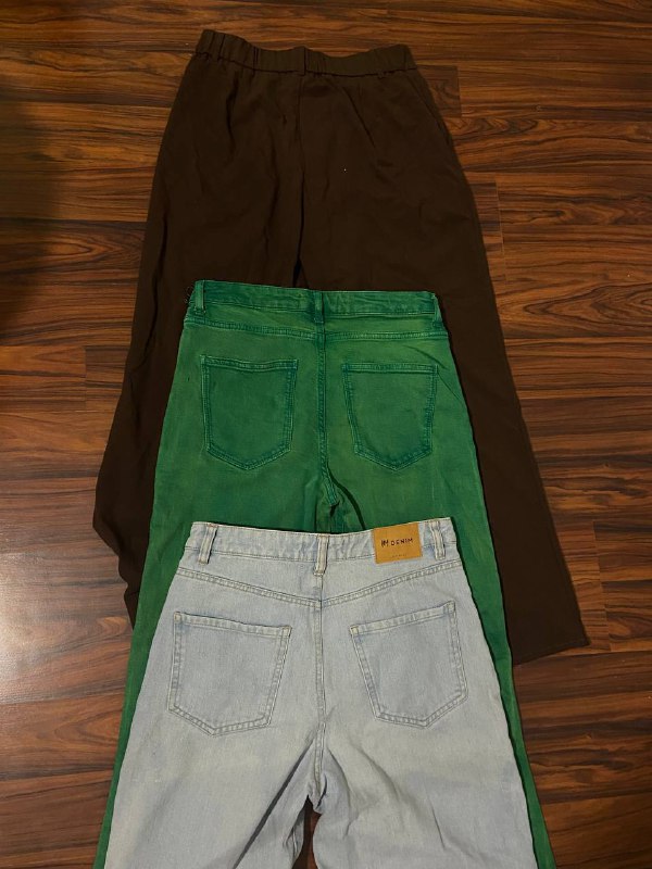 Джинсы Zara (зеленые), Размер М 2