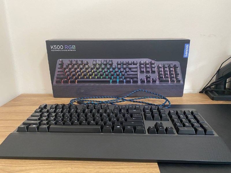 Клавиатура Lenovo Legion K500 RGB, Беспроводная Игровая мышь Attack Shark X11 3