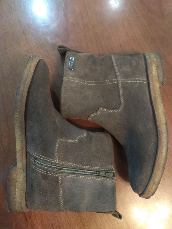 Женские ботинки полусапожки замша размер 36-37 2