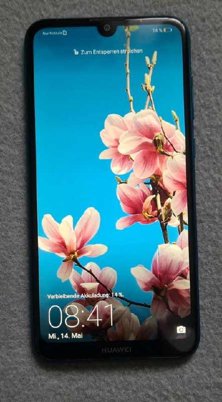 Huawei Smartphone Y7 Blue with Kabel