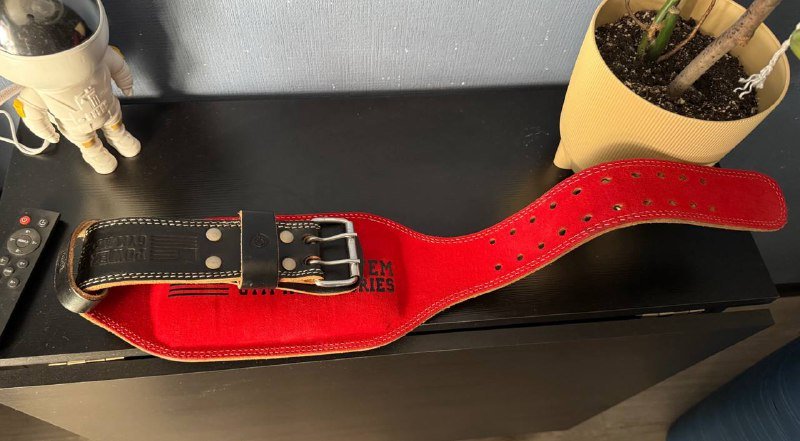 Пояс атлетический Power system кожа размер S 95cm 2