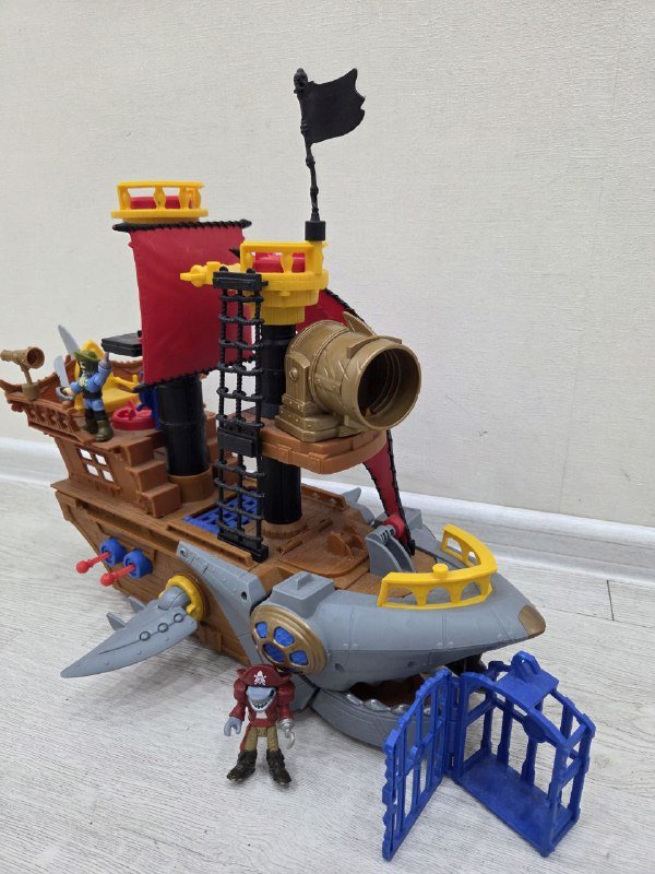 Корабль Imaginext, Поезд Томас (2 набора) игрушки 3