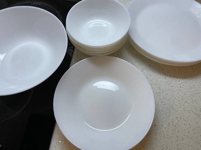Посуда IKEA тарелки, суповые тарелки, салатница 16шт 3
