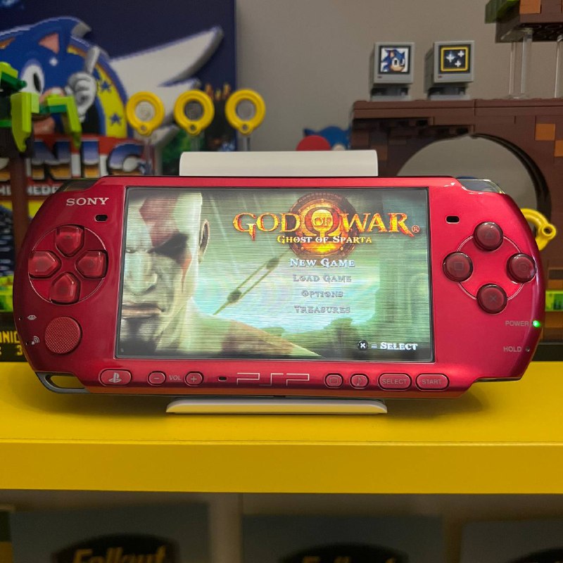 PSP 3000 Radiant Red портативная ретро консоль 1