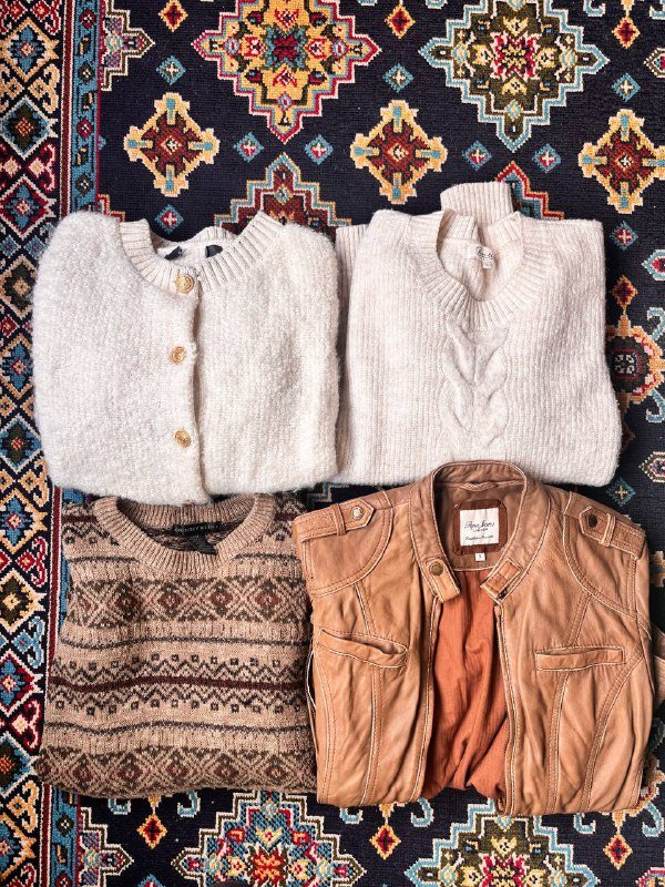 свитеры M размер, кожаная куртка S размер, кофточка, свитер Tommy Hilfiger