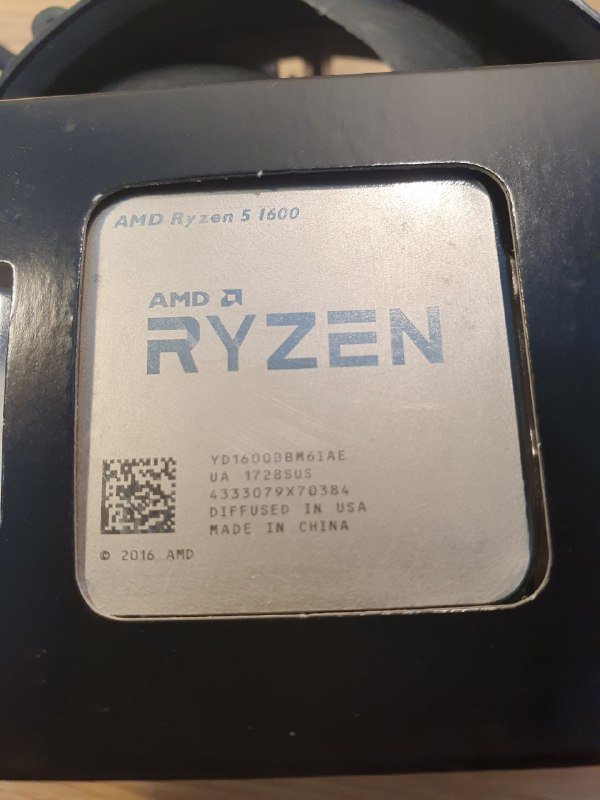 Процессор AMD Ryzen 1600, 16 GB DIMM DDR4 память