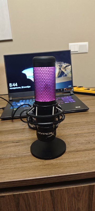 Микрофон HyperX QuadCast S с RGB-подсветкой