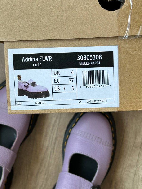 Женские туфли Dr. Martens Addina Flower Buckle кожа 8