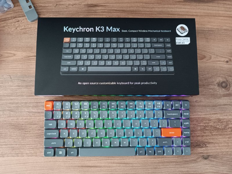 Keychron K3 Max беспроводная клавиатура коричневые свитчи