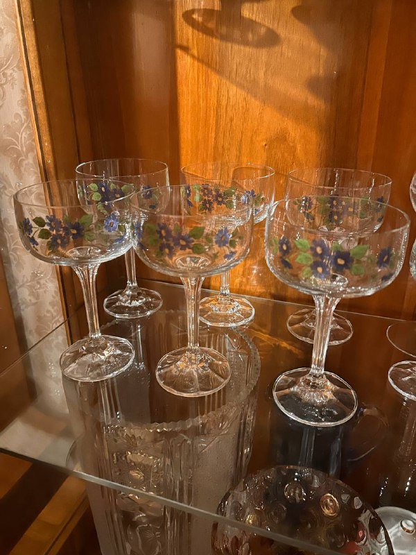 Шампанские бокалы Чехословакия 6 шт