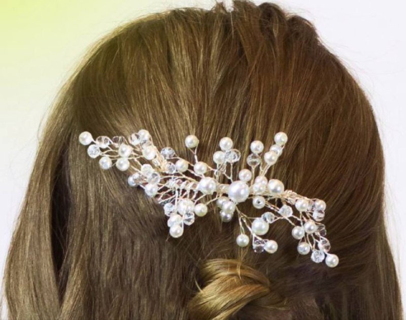 Свадебное платье, туфли Miss Miller, заколка для волос 5