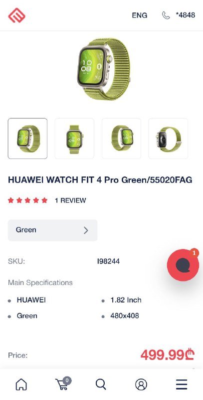 Huawei watch 4 fit PRO Titanium