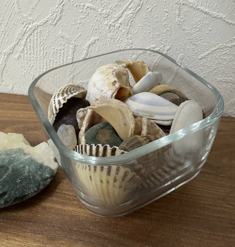 Вазочка для украшений или ракушек 9х9 высота 6 см