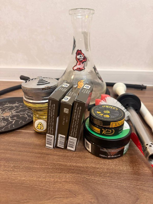 Кальян Alpha hookah model X NEON с табаками и аксессуарами 4