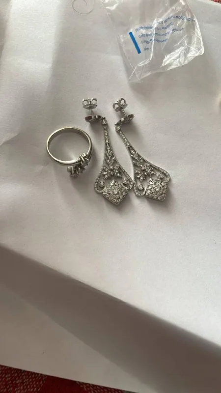 Серьги, кольцо