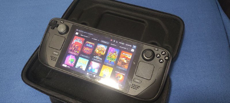 Steam Deck 1 терабайт, зарядка, чехол, крышка