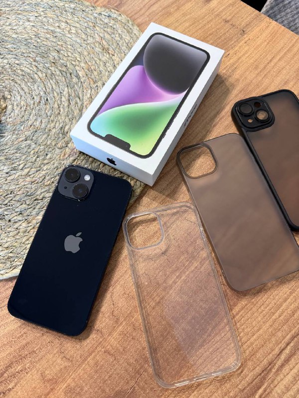 iPhone 14 with 3 cases included