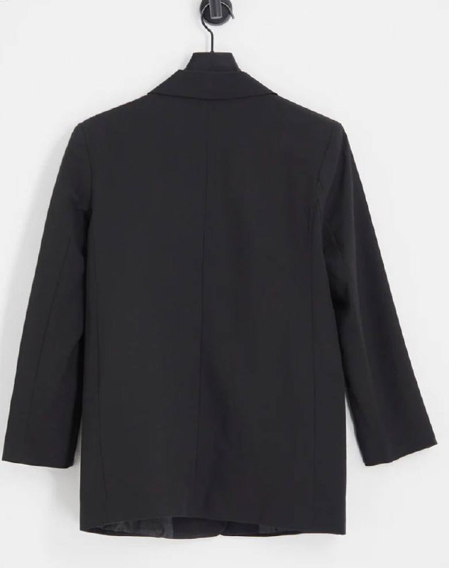 Льняной оверсайз пиджак Topshop, Чёрный пиджак ASOS 9