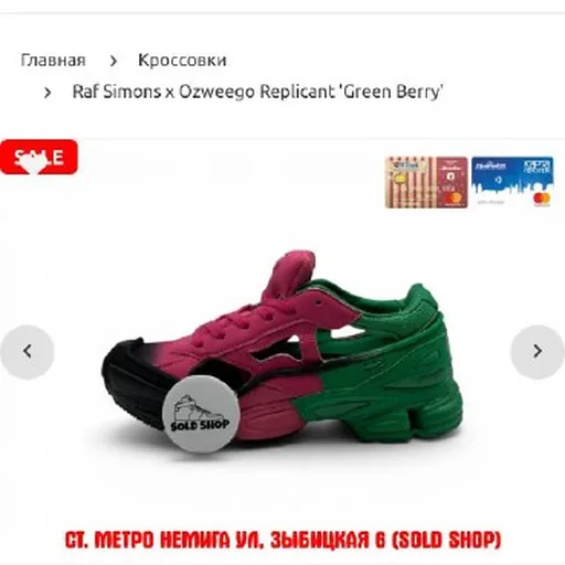 Мужские кроссовки Raf Simons X Ozweego
