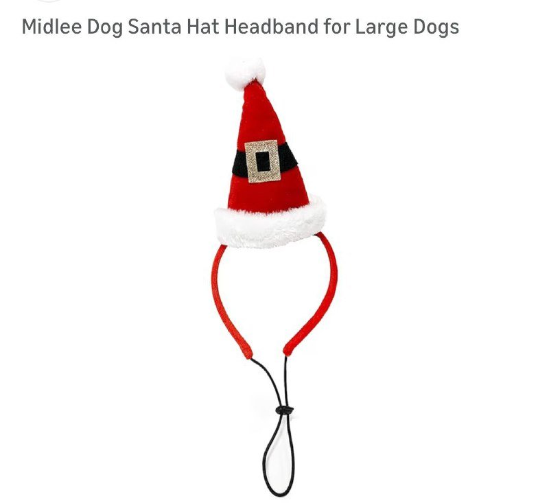 Колпак Санты для собак 2