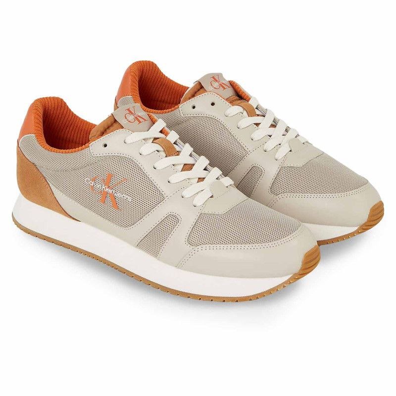 Мужские бежевые кроссовки RETRO RUNNER LOW Calvin Klein