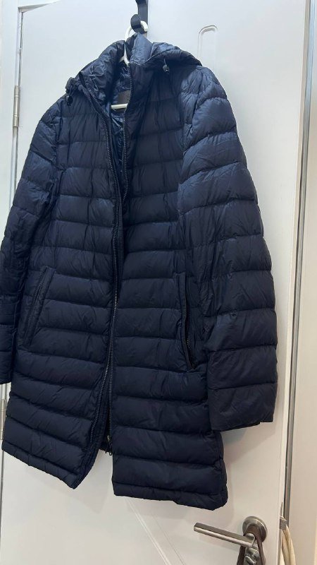 Мужской пуховик Massimo Dutti темно синий размер М 2