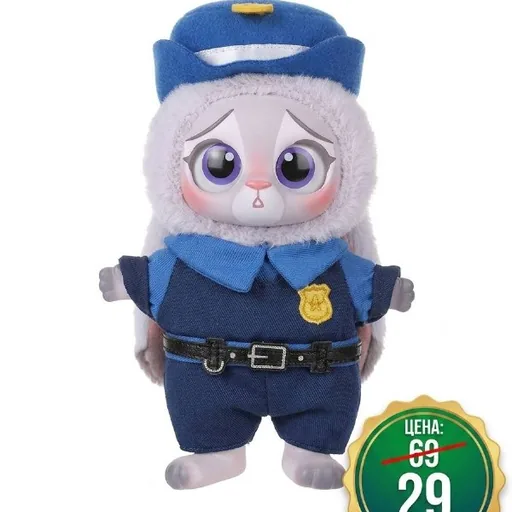 Коллекционные игрушки-подвески Zootopia Blind Box, Джуди Хоппс, Мисс Барашкис
