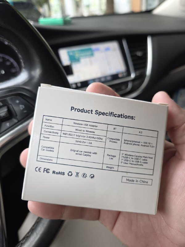 Адаптер Carplay Android Auto беспроводной 2