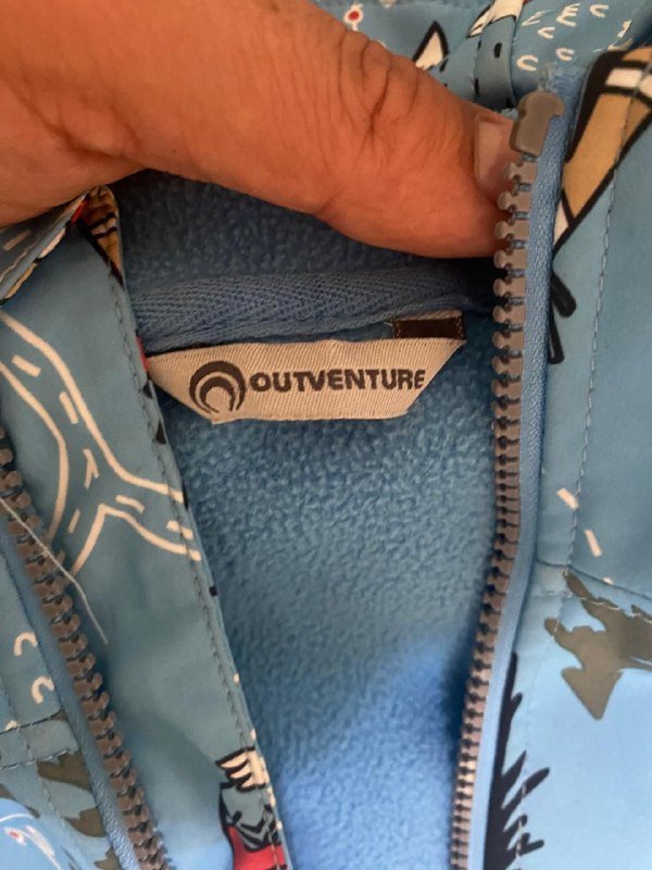 Дождевик куртка на флисе размер 110 2